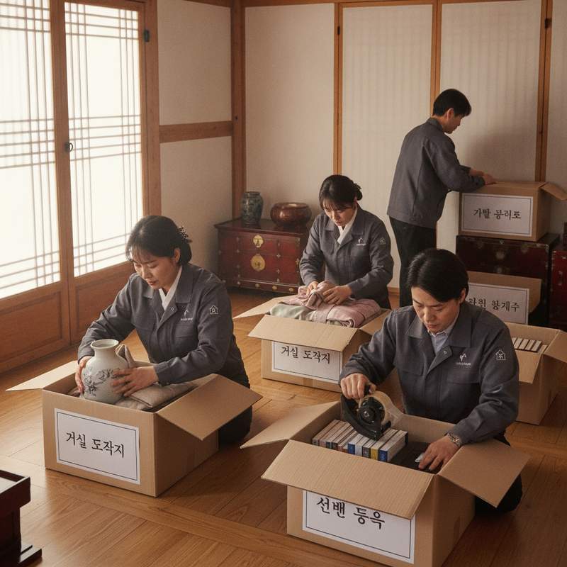유품정리 작업 이미지